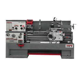 Jet 321474 GH-1640ZX TAK Lathe with Taper Attachment Installed