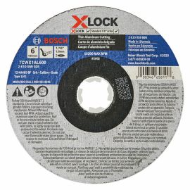 Bosch TCWX1AL600 6 In. x 1/16 In. X-LOCK Arbor Type1A (ISO 41) 46 Grit Metal Cutting Abrasive Wheel - 25 Pieces