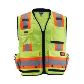 Milwaukee 48-73-5163 Class 2 Surveyor's High Visibility Safety Vests - 2XL/3XL Yellow