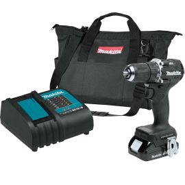 Makita XFD15SY1B 18V LXT® Lithium-Ion Sub-Compact Brushless Cordless 1/2 Inch Driver-Drill Kit, 2-speed, var. spd., L.E.D. Light, bag, with one battery (1.5Ah)