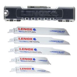 Lenox 1839465 Demolition Reciprocating Saw Blade Kit with Bonus Storage Case, 5-Piece Set 