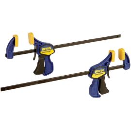 Irwin 1964745 12 Inch QUICK-GRIPOne-Handed Mini Bar Clamp 2 Pack