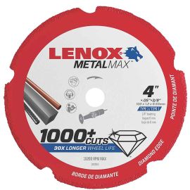 Lenox 1972919 Lenox Diam Cutoff Wheel dg 4 Inch x 3/8 Inch