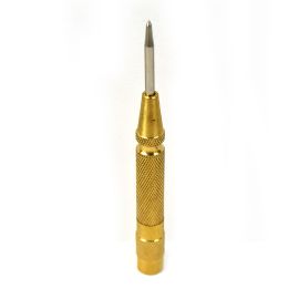 Big Horn 19864 Automatic Center Punch with 5 Inch Long Brass Handle