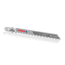 Lenox 1991381 T-Shank Soft Wood Jig Saw Blades, 4-in x 5/16-in, 10TPI, 25-pk 