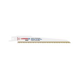 Lenox 21060656GR Gold T2 Reciprocating Saw Blade, 6 Inch, 6 TPI - Pack of 5
