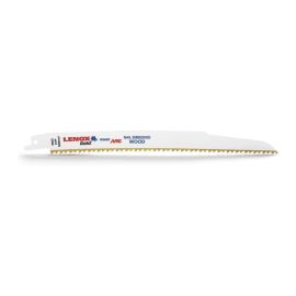 Lenox 21076B956GR Gold Power ARC Reciprocating Saw Blade, For Wood, Nail-Embedded Wood Cutting, 9 Inch, 6 TPI, Pack of 25