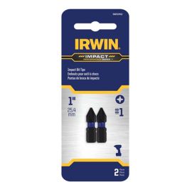 IRWIN IWAF31PH12 Impact Performance Series™ #1 SAE Black Oxide Phillips Insert Bits - 5 Pack (10 Pieces)