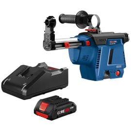 Bosch GDE18V-26DB15  SDS-plus Bulldog Mobile Dust Extractor Kit with (1) CORE18V 4.0 Ah Compact Battery 