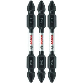 Bosch ITDESQ22503 Impact Tough 2.5 Inch Square #2 Double-Ended Bits - 15 Pieces