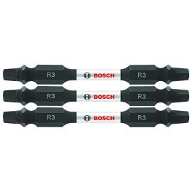 Bosch ITDESQ32503 Impact Tough 2.5 Inch Square #3 Double-Ended Bits - 15 Pieces
