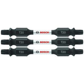 Bosch ITDET202503 Impact Tough 2.5 Inch Torx #20 Double-Ended Bits - 15 Pieces