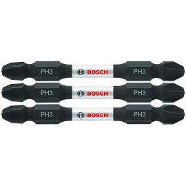 Bosch ITDEPH32503 Impact Tough 2.5 Inch Phillips #3 Double-Ended Bits - 15 Pieces