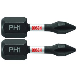 Bosch ITPH1102 Impact Tough 1 Inch Phillips #1 Insert Bits - 10 Pieces