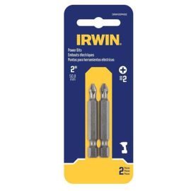 Irwin IWAF22PH22 Power Bit, #2 Drive, Phillips Drive, 1/4 in Shank, Hex Shank, 1-15/16 in Length, Steel - Pack of 5 (10 Pieces)