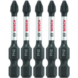 Bosch ITPH2205 Impact Tough 2 Inch Phillips #2 Power Bits - 25 Pieces