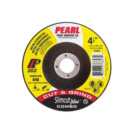 Pearl Abrasive DCWPLC06AH 6 Inch X .095 X 5/8 Inch-11 Thin Cut-Off Wheels Aluminum Oxide Slimcut Plus Combination Cut / Grind Type 27 Contaminate Free