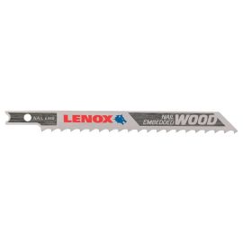 Lenox 1991410 U-Shank General Purpose Jig Saw Blade, 4 Inch x 3/8 Inch 6 TPI, 5 Pack