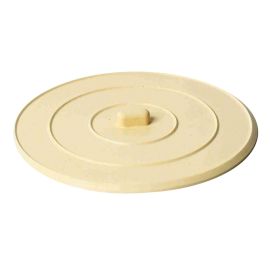 Thrifco 4400674 5 Inch Universal Flat Suction Sink Drain Stopper in White