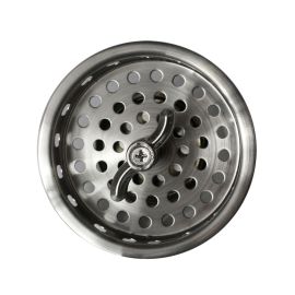 Thrifco 4405721 Twist Tight Post Kitchen Sink Strainer Basket Cup - (Satin Nickel)
