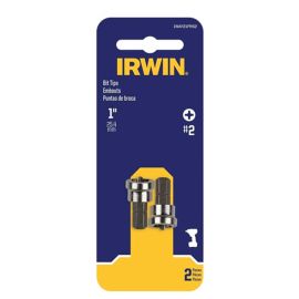 Irwin IWAF21PRS2 1 Inch Drywall Screw Setter Bit Tips, #2 Phillips - Pack of 5 (10 Pieces)