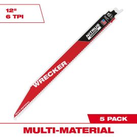 Milwaukee 48-00-5573 12 Inch WRECKER with NITRUS CARBIDE - 5 Pack