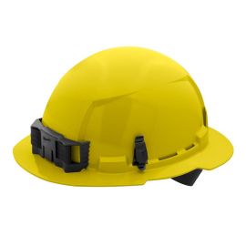 Milwaukee 48-73-1122 Yellow Front Brim Hard Hat w/6pt Ratcheting Suspension (USA) - 5 Pack