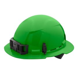 Milwaukee 48-73-1126 Green Front Brim Hard Hat with 6pt Ratcheting Suspension (USA) - 5 Pack