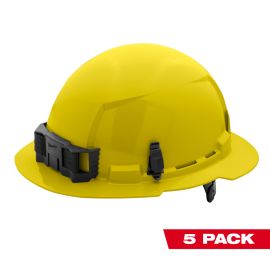 Milwaukee 48-73-1123 Yellow Full Brim Hard Hat with 6pt Ratcheting Suspension Type 1 Class E (USA) - 5 Pack