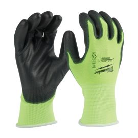 Milwaukee 48-73-8911B High Visibility Cut Level 1 Polyurethane Dipped Gloves