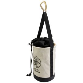 Klein Tools 5114DSC Canvas Bucket with Drawstring Close, 17 Inch