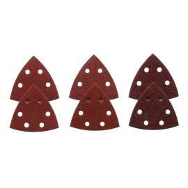 Bosch SDTR000 Red Detail Sanding Triangle, 60/120/240 Assorted Grits (6pk)