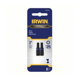 IRWIN IWAF31TS252 Insert Bit: TS25 Fastening Tool Tip Size, 1 in Overall Bit Lg, 1/4 in Hex Shank Size, Pack of 5 (10 Pieces)