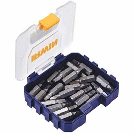 Irwin IWAF121SQ220D Insert Bit: #2 Fastening Tool Tip Size, 1 in Overall Bit Lg, 1/4 in Hex Shank Size - 20 Pieces