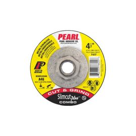 Pearl Abrasive DCWPLC05AH 5 Inch X .095 X 5/8 Inch-11 Thin Cut-Off Wheels Aluminum Oxide Slimcut Plus Combination Cut / Grind Type 27 Contaminate Free