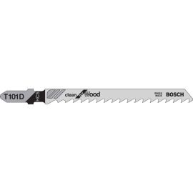 Bosch T101D 4 Inch, 6TPI, HCS Shank Jigsaw Blade (5 pk)