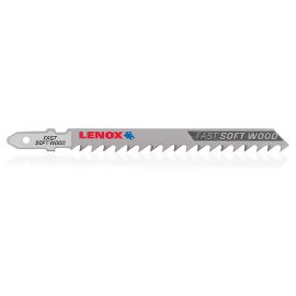 Lenox 1991482 T-Shank Fast Cutting Wood Jig Saw Blade, 4 Inch x 5/16 Inch 6 TPI, 3 Pack