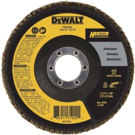 Dewalt DW8308AL 4.5In x 7/8In 60 Grit Aluminum Flap Disc