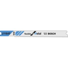 Bosch U118AF 2-3/4 Inch, 24TPI, Bi-Metal Universal Shank Jigsaw Blade (5 pk)