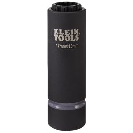 Klein Tools 66051E 2 in 1 Metric Impact Socket, 12 Point, 17 x 13 mm