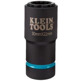Klein Tools 66053E 2 in 1 Metric Impact Socket, 12 Point, 30 x 22 mm
