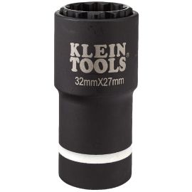 Klein Tools 66054E 2 in 1 Metric Impact Socket, 12 Point, 32 x 27 mm