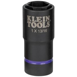 Klein Tools 66065 2 in 1 Impact Socket, 6 Point, 1 and 13/16 Inch