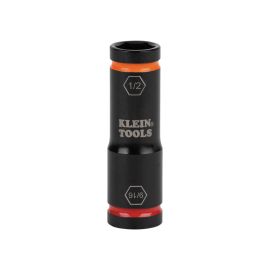 Klein Tools 66076 Flip Impact Socket, 9/16 and 1/2 Inch
