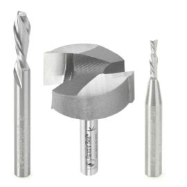 Axiom Precision ABS201 3pc CNC Starter Bit Set for Iconic 1/4 Inch shank by Amana Tool