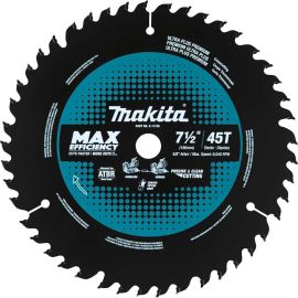 Makita E-11128 7-1/2 Inch 45T Carbide-Tipped Max Efficiency Miter Saw Blade