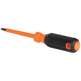 Klein Tools 6844INS Insulated Screwdriver,  2 Square Tip, 4 Inch Round Shank