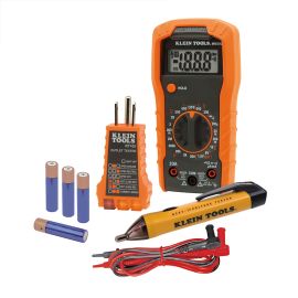 Klein Tools 69149P Test Kit with Multimeter, Non Contact Volt Tester, Receptacle Tester
