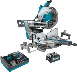 Makita GSL04M1 40V max XGT® Brushless Cordless 12 Inch Dual-Bevel Sliding Compound Miter Saw Kit, AWS® Capable, with one battery (4.0Ah)