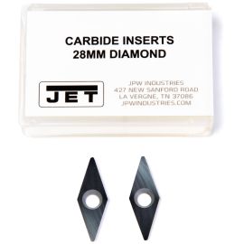 Jet 719954 Woodturning Chisel Cutting Blade 28mm Diamond Carbide Insert 2-Pieces